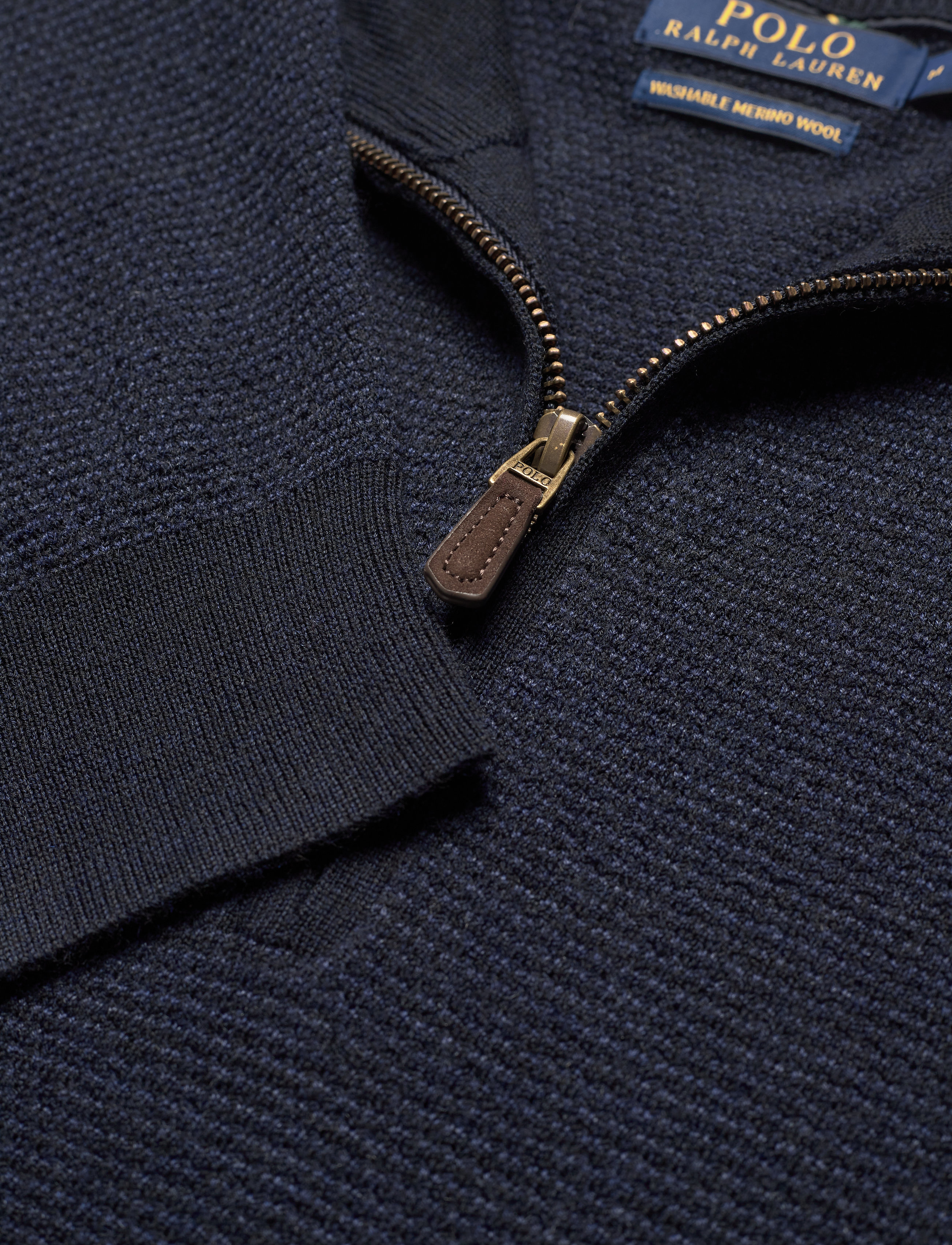 Polo Ralph Lauren - Washable Merino Wool Sweater - navy two tone - 3