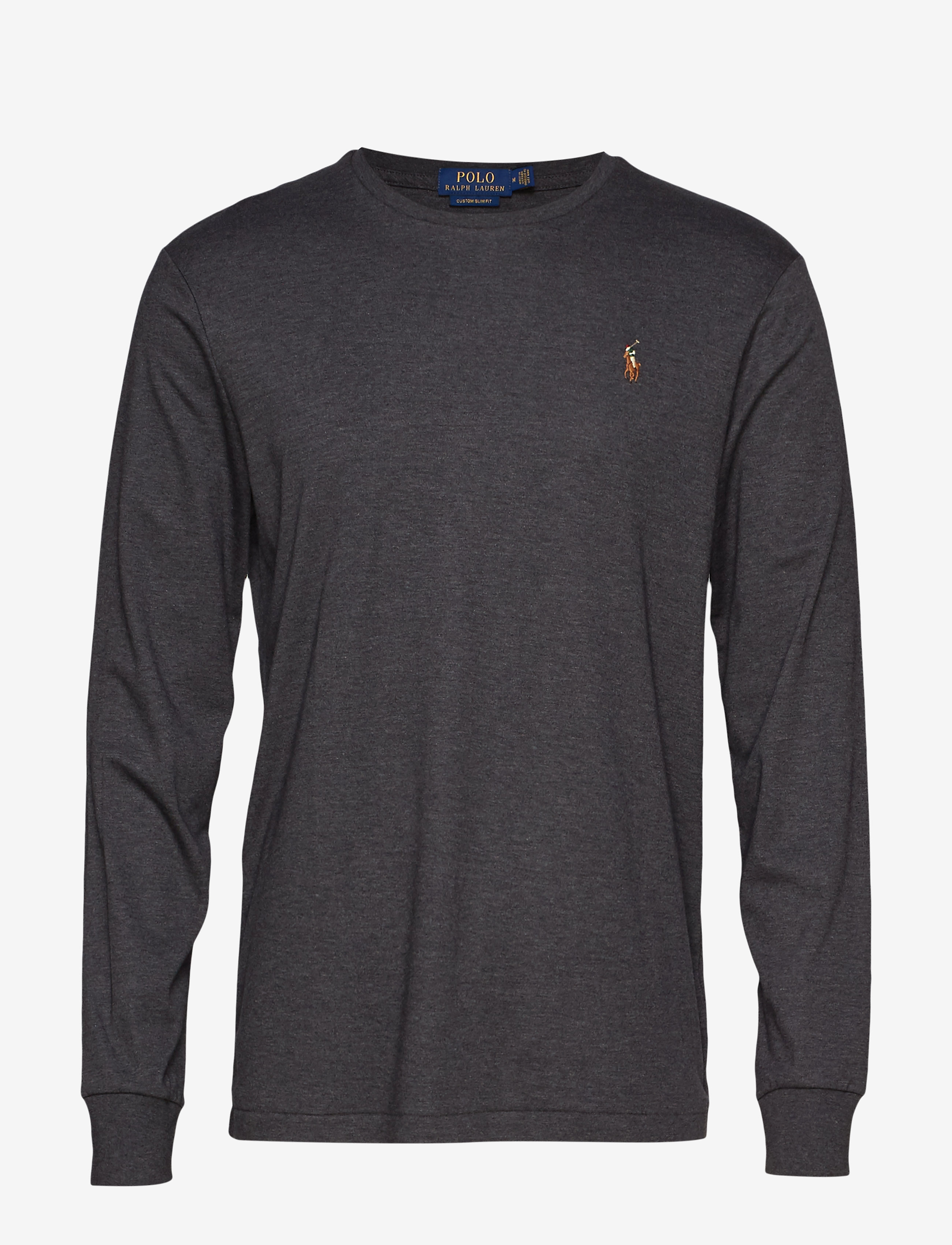 Polo Ralph Lauren - Custom Slim Fit Soft Cotton T-Shirt - dark grey heather - 0
