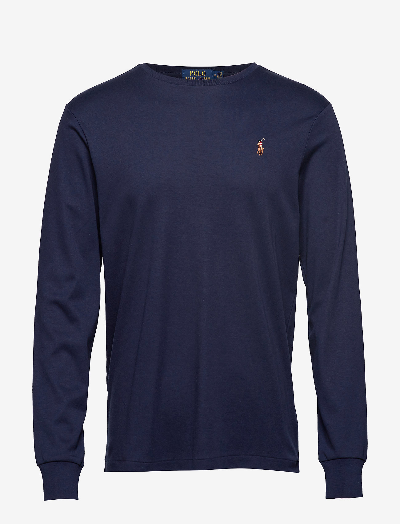 Polo Ralph Lauren - Custom Slim Fit Soft Cotton T-Shirt - langermede t-skjorter - navy - 1