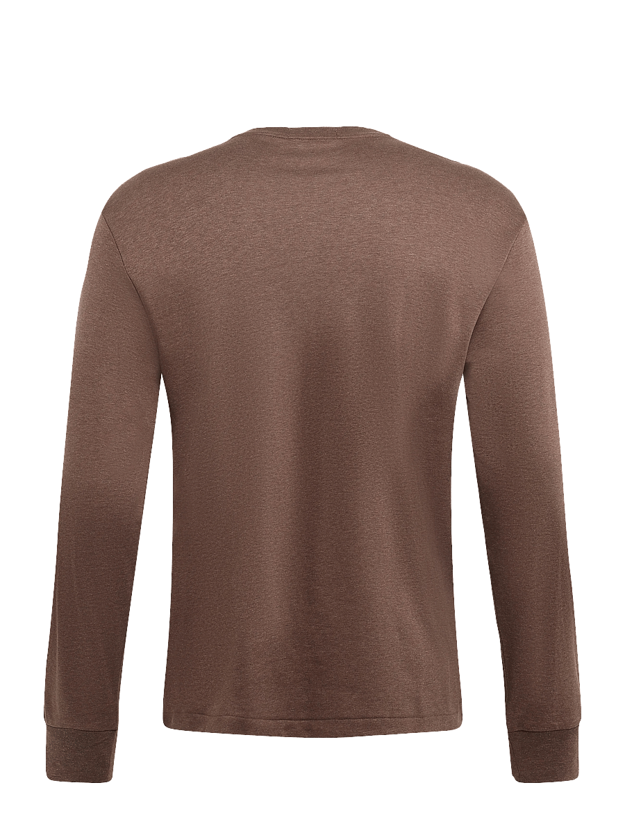 Polo Ralph Lauren - Custom Slim Fit Soft Cotton T-Shirt - pikkade varrukatega t-särgid - nutmeg brown heat - 1