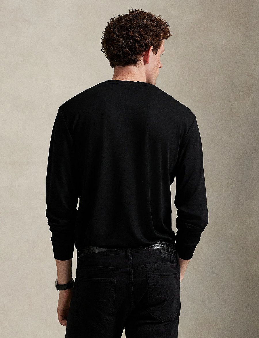 Polo Ralph Lauren - PIMA POLO-LSL-TSH - langärmelig - polo black - 3