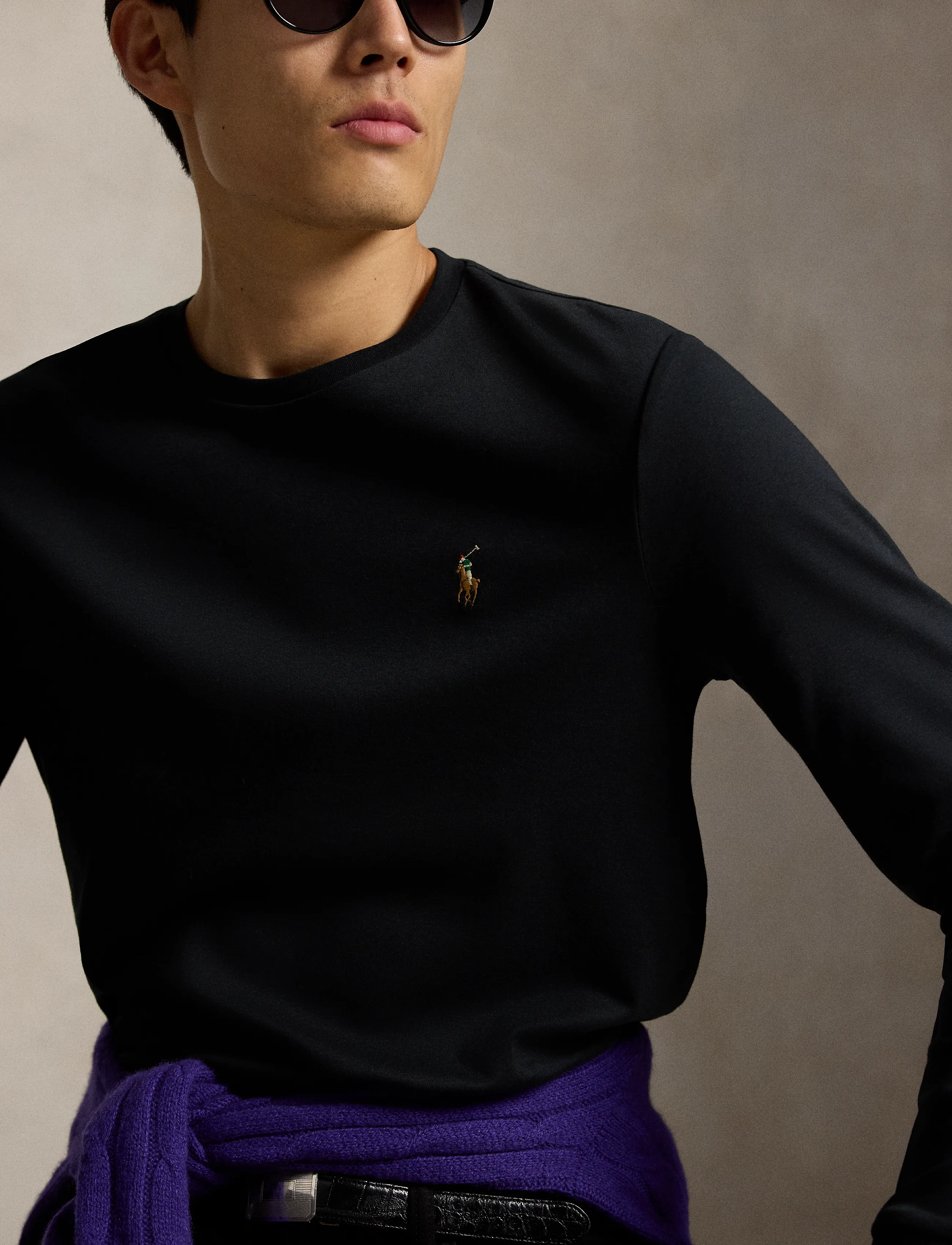 Polo Ralph Lauren Custom Slim Fit Soft Cotton T-Shirt - T-särgid - POLO BLACK / black
