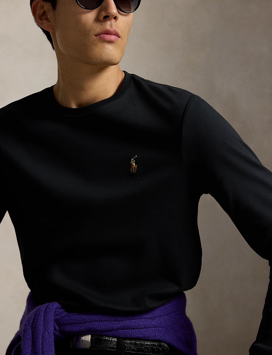 Polo Ralph Lauren - PIMA POLO-LSL-TSH - langärmelig - polo black - 0