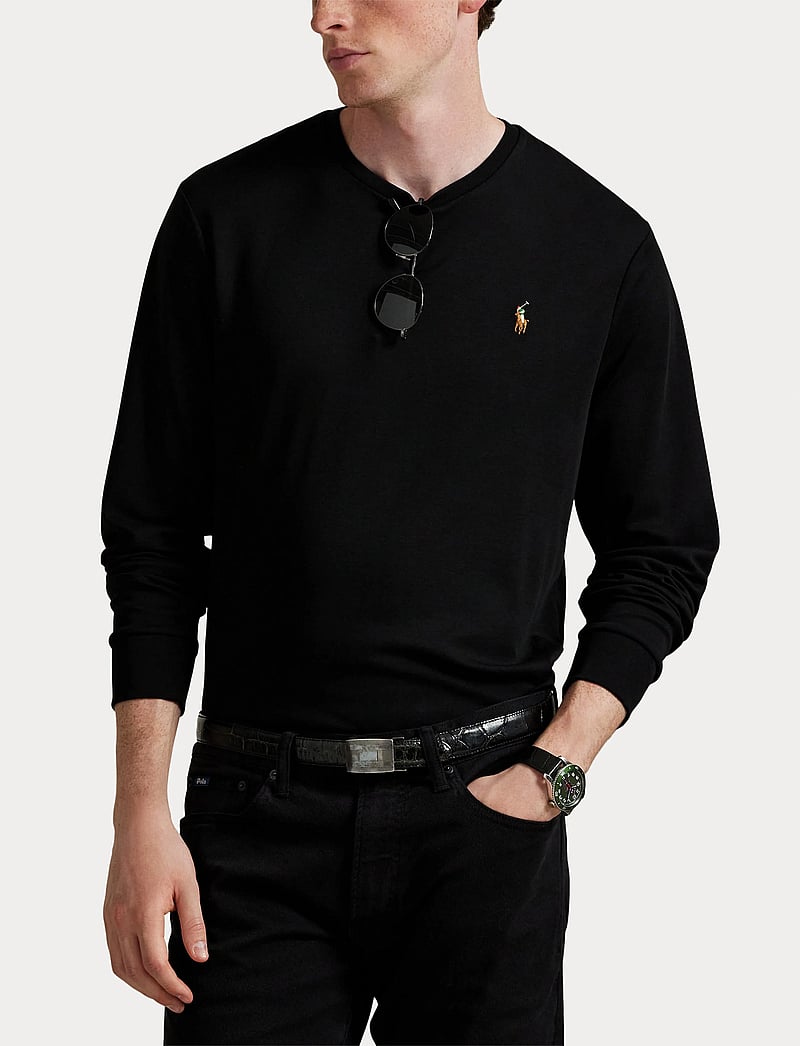 Polo Ralph Lauren - Custom Slim Fit Soft Cotton T-Shirt - langärmelig - polo black - 5