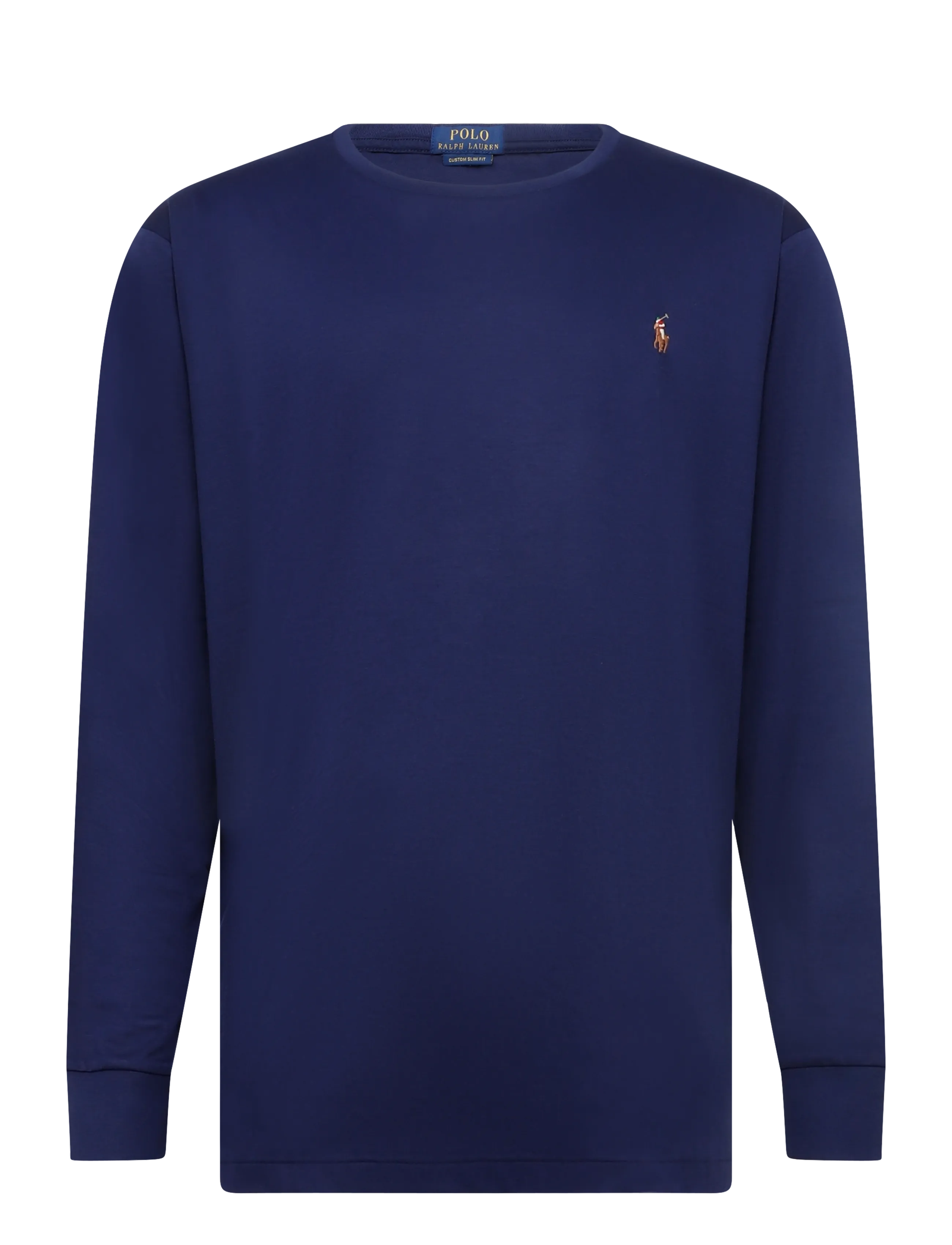 Polo Ralph Lauren - Custom Slim Fit Soft Cotton T-Shirt - långärmade t-shirts - refined navy - 1