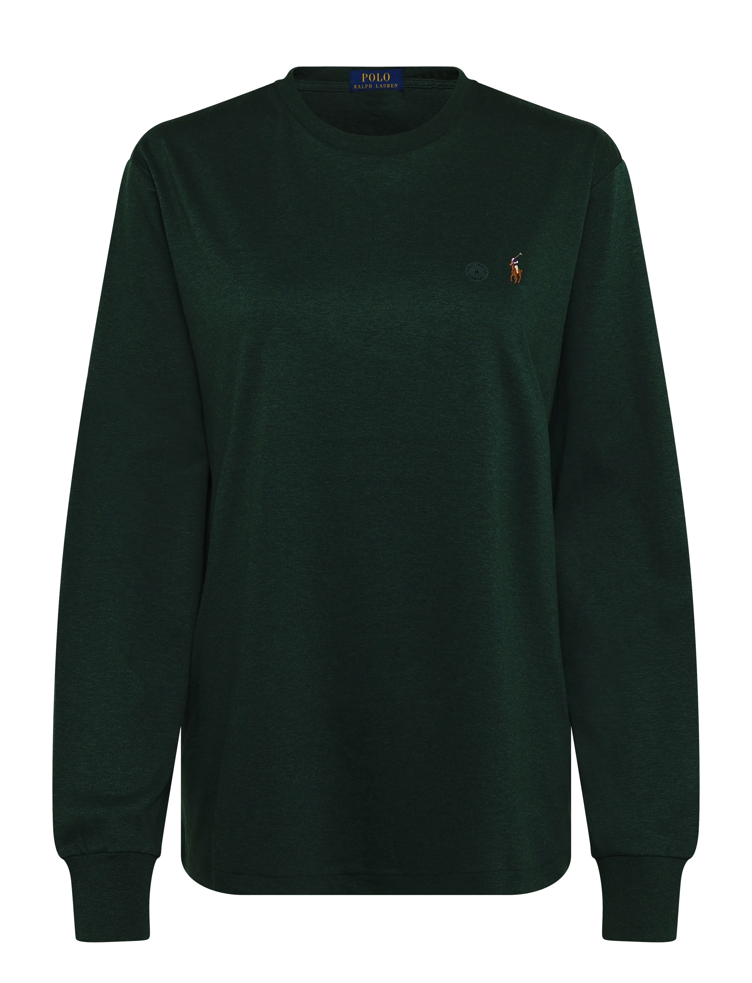 Polo Ralph Lauren PIMA POLO-LSL-TSH - Inspiration - SCOTCH PINE HEATH / green