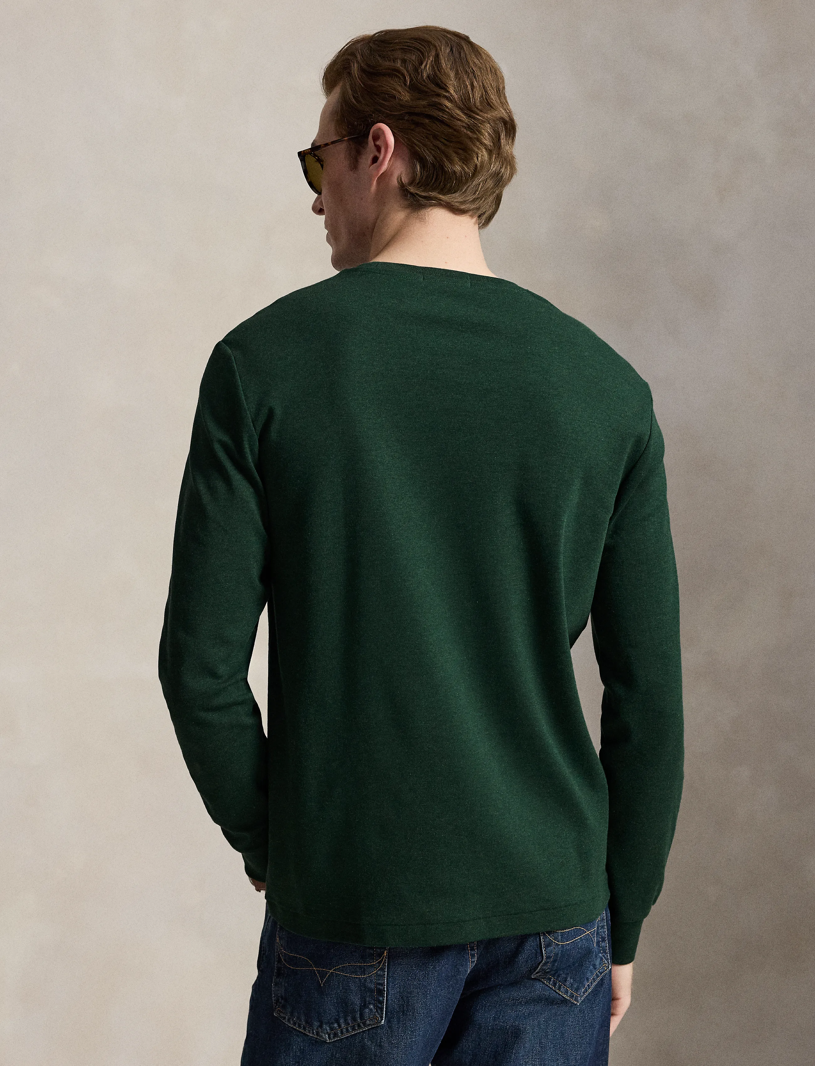 Polo Ralph Lauren - Custom Slim Fit Soft Cotton T-Shirt - langærmede t-shirts - scotch pine heath - 4