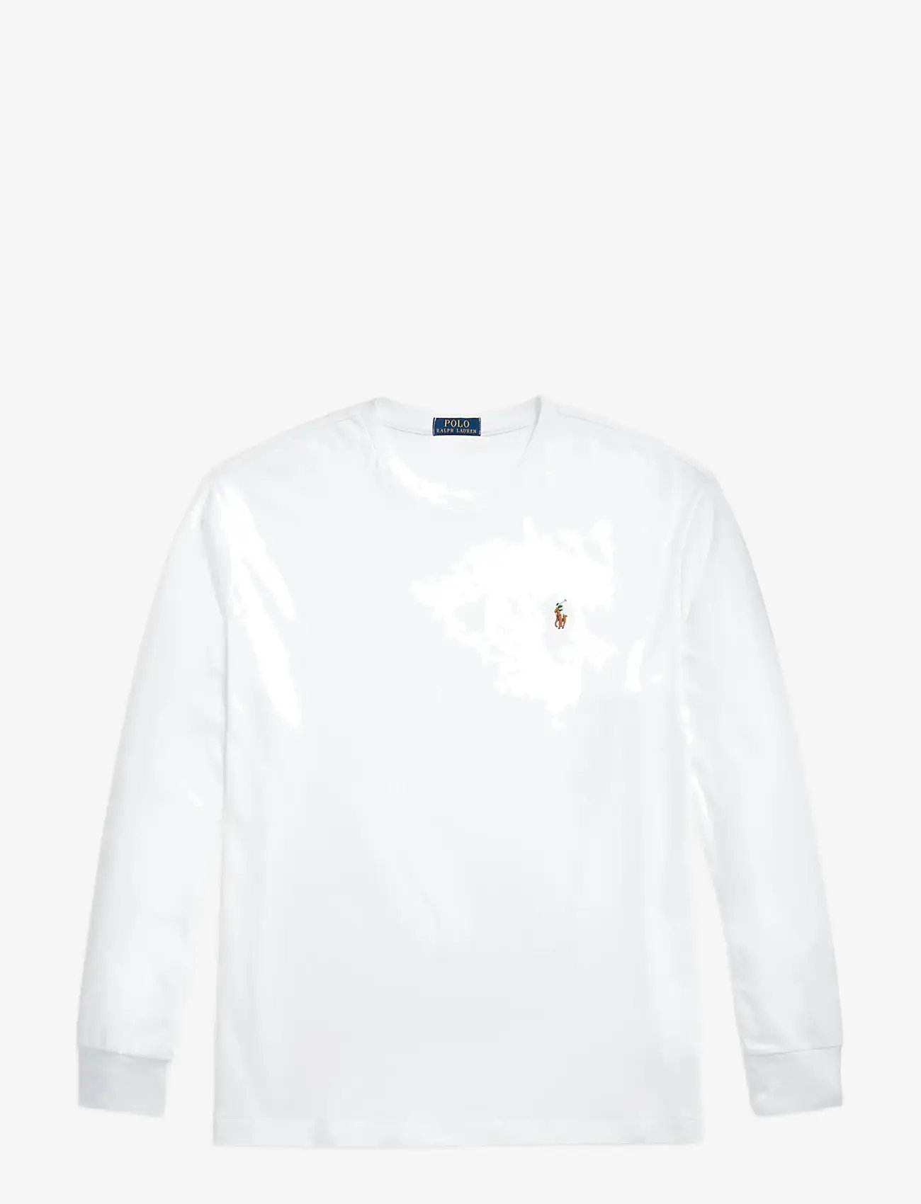 Polo Ralph Lauren - Custom Slim Fit Soft Cotton T-Shirt - pikkade varrukatega t-särgid - white - 1