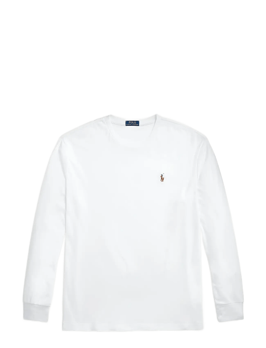 Polo Ralph Lauren - PIMA POLO-LSL-TSH - langärmelig - white - 1