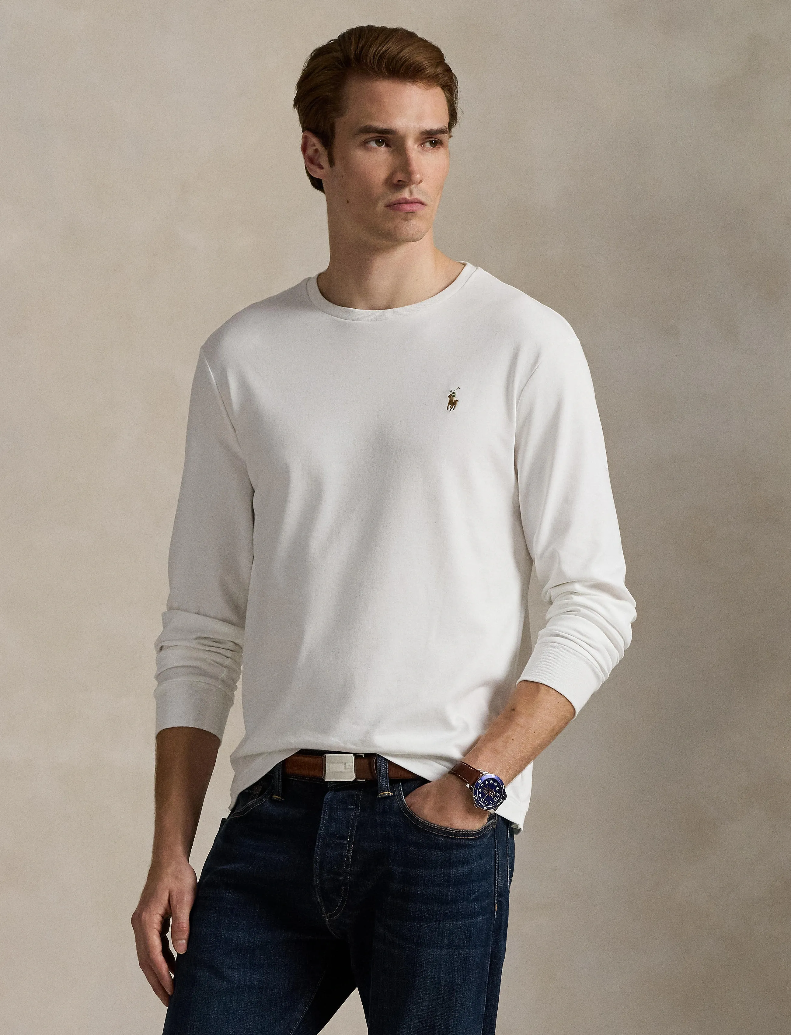 Polo Ralph Lauren Custom Slim Fit Soft Cotton T-Shirt herr – bild 3