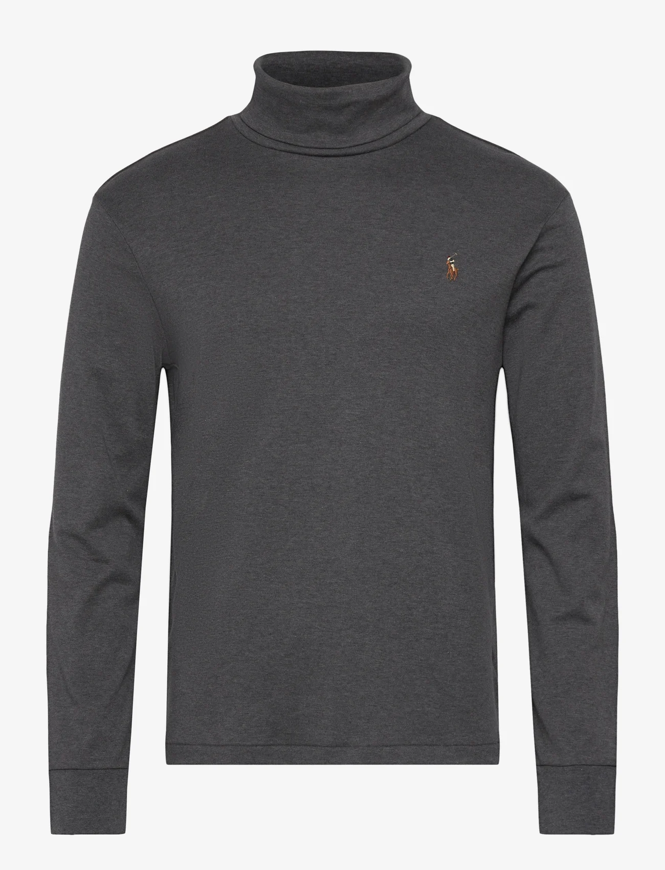 Polo Ralph Lauren - Soft Cotton Roll Neck - long-sleeved t-shirts - barclay heather - 1