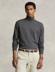 Polo Ralph Lauren - Soft Cotton Roll Neck - long-sleeved t-shirts - barclay heather - 0