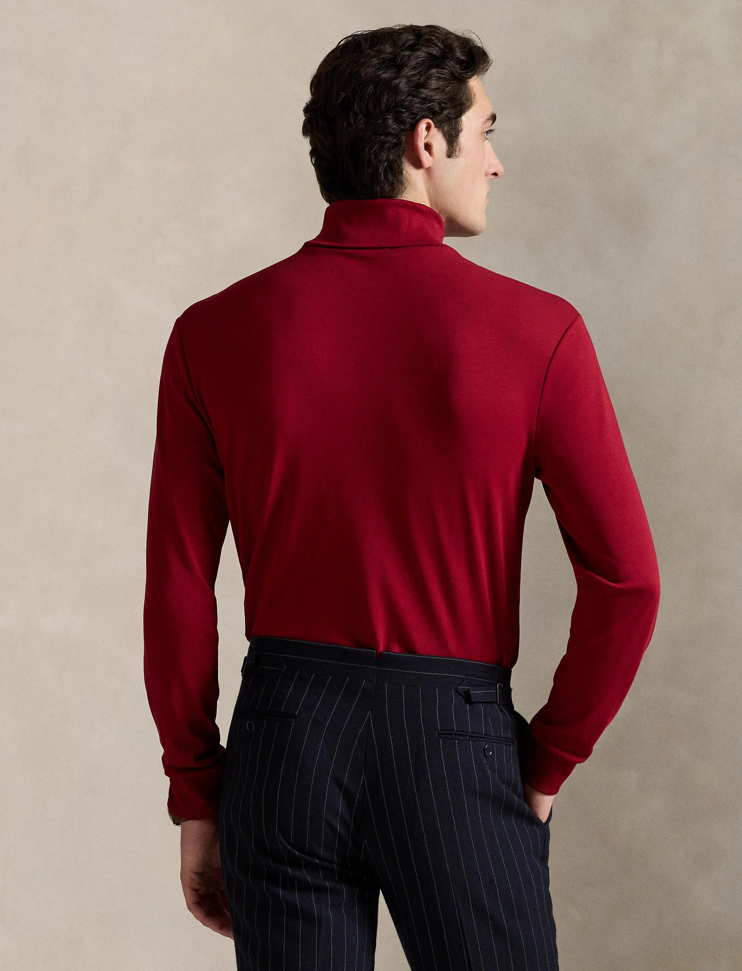 Polo Ralph Lauren - Soft Cotton Turtleneck - long-sleeved t-shirts - holiday red - 2