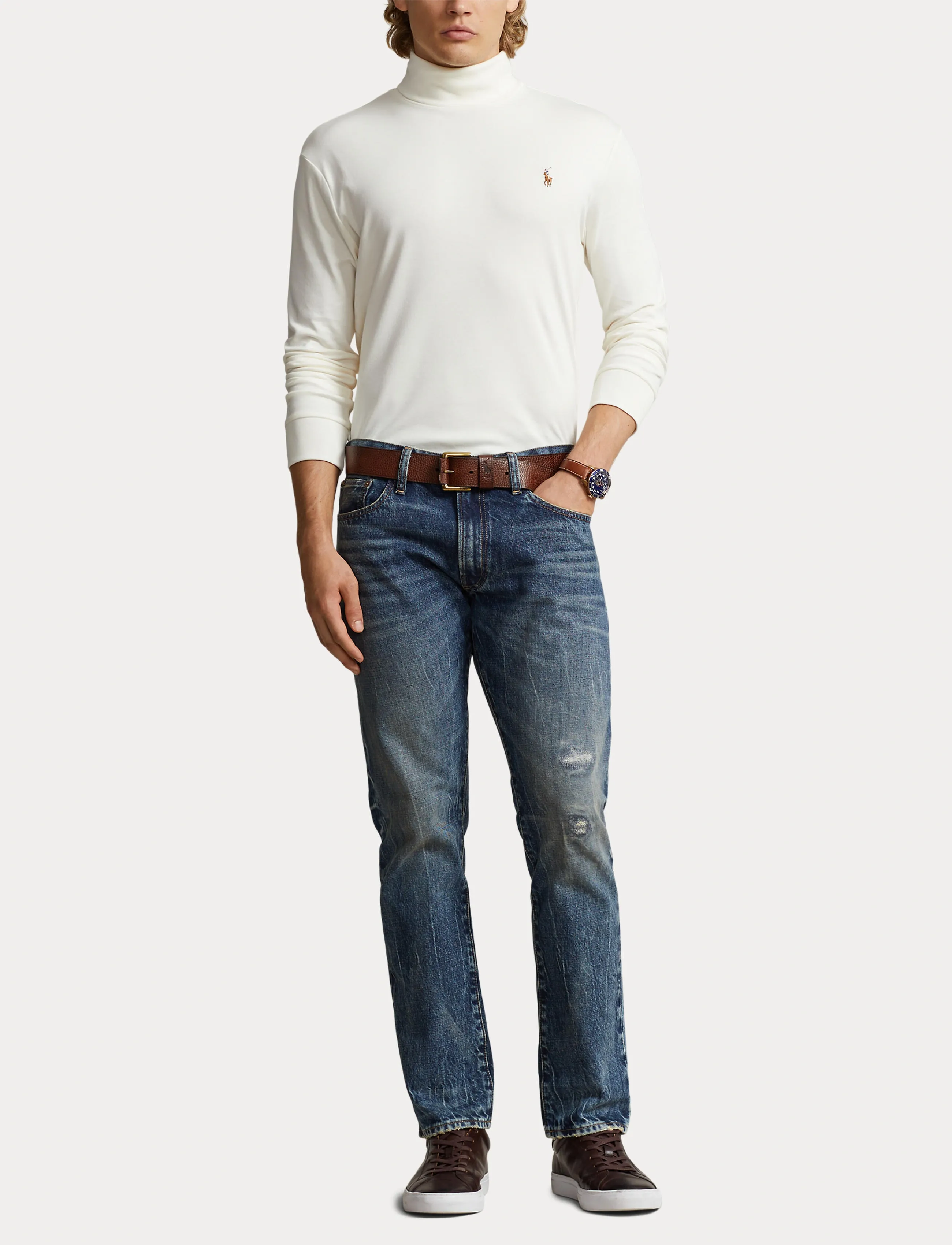 Polo Ralph Lauren - SOFT TOUCH-LSTURTLEM1 - long-sleeved t-shirts - nevis - 4