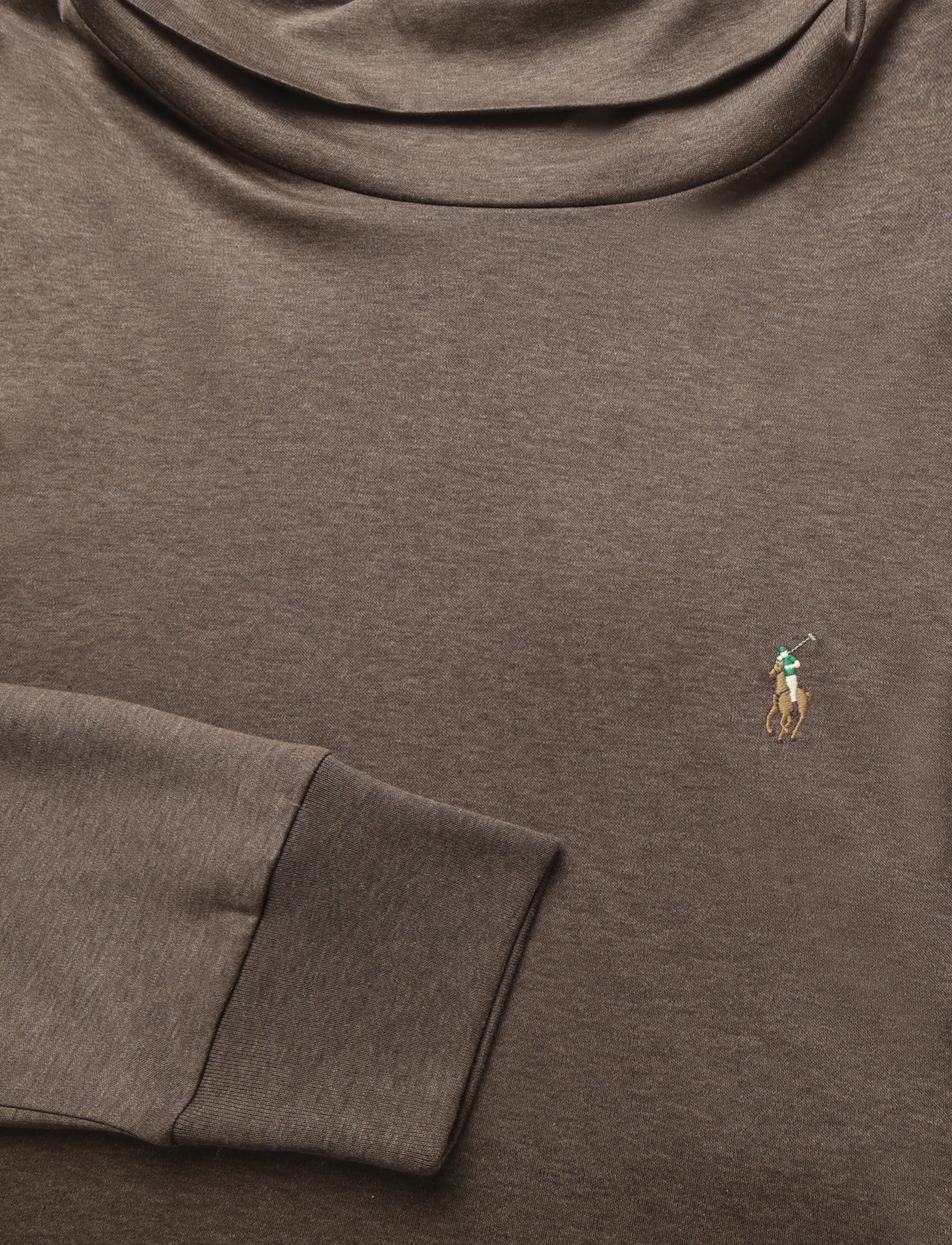 Polo Ralph Lauren - SOFT TOUCH-LSTURTLEM1 - langärmelig - nutmeg brown heat - 2
