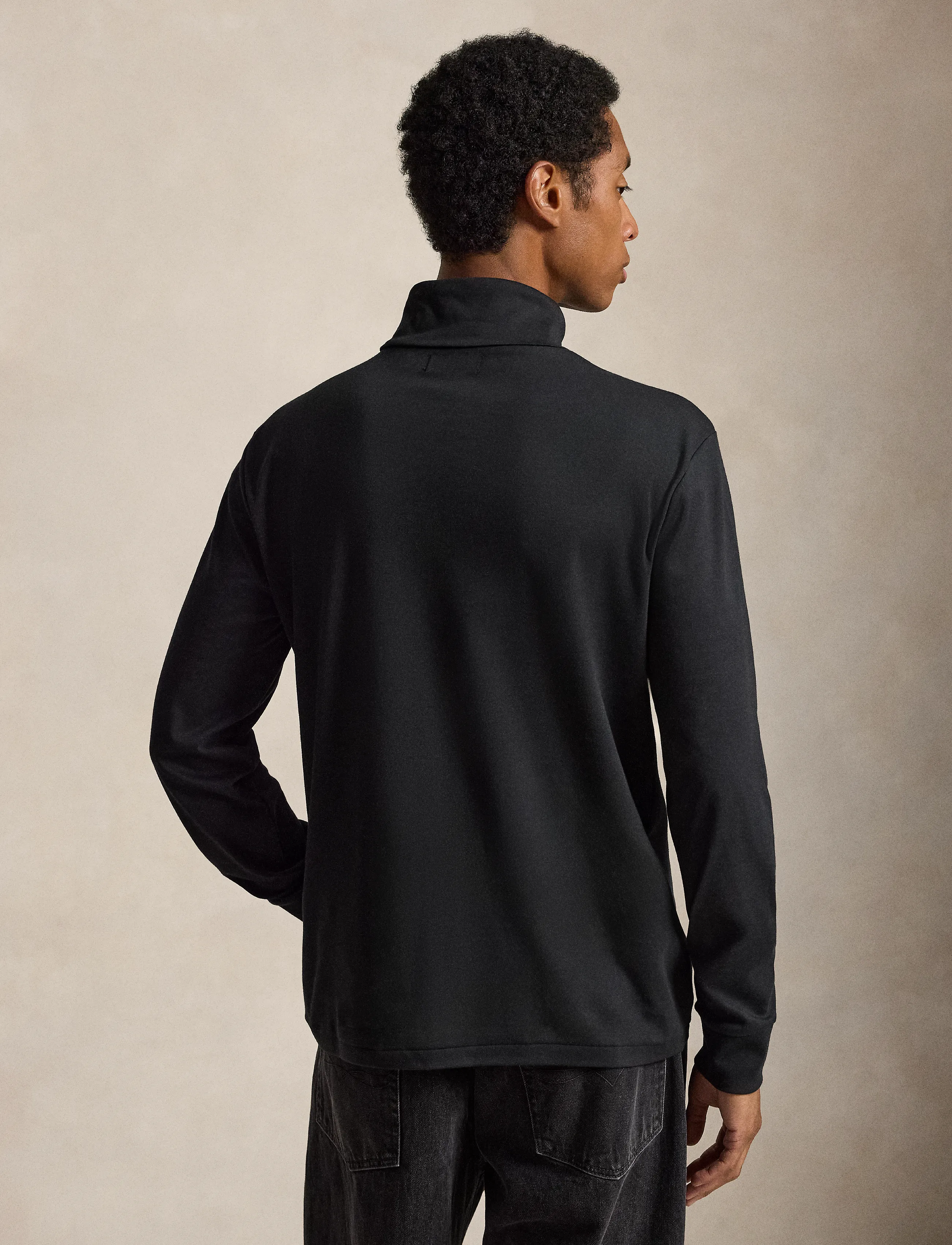 Polo Ralph Lauren - SOFT TOUCH-LSTURTLEM1 - långärmade t-shirts - polo black - 2