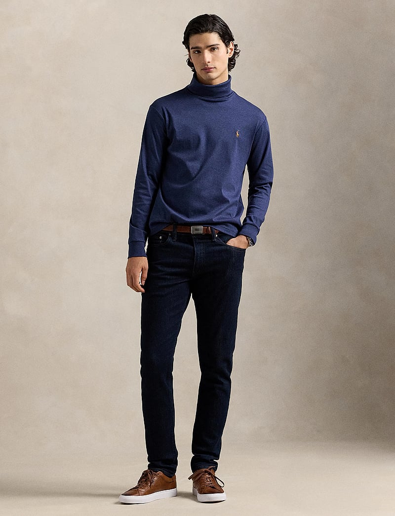 Polo Ralph Lauren - Soft Cotton Turtleneck - långärmade t-shirts - spring navy heath - 0