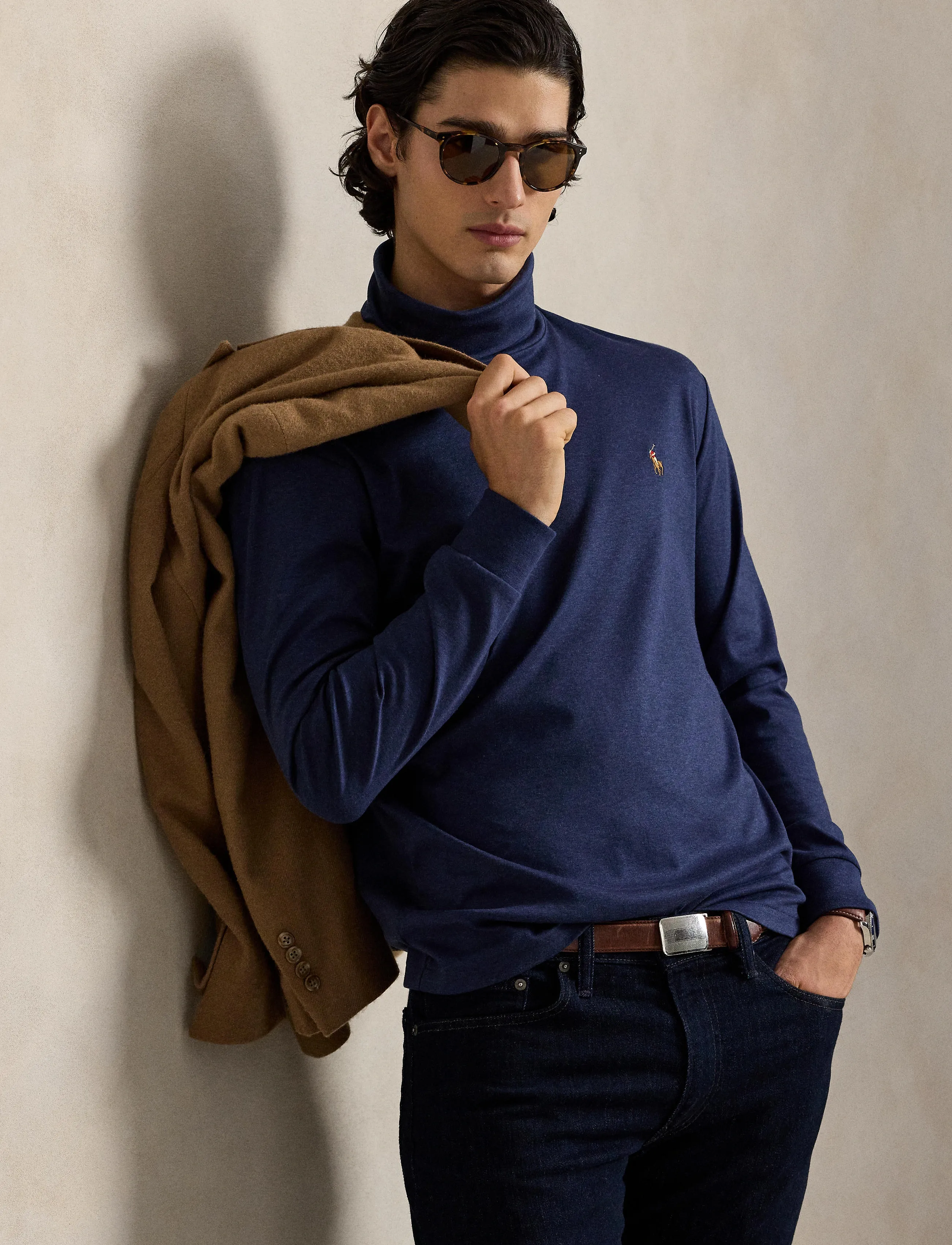 Polo Ralph Lauren Soft Cotton Turtleneck långärmade t-shirts herr – bild 9