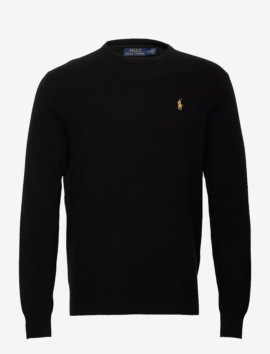 Polo Ralph Lauren - Merino Wool Crewneck Sweater - black w/ gold pp - 0