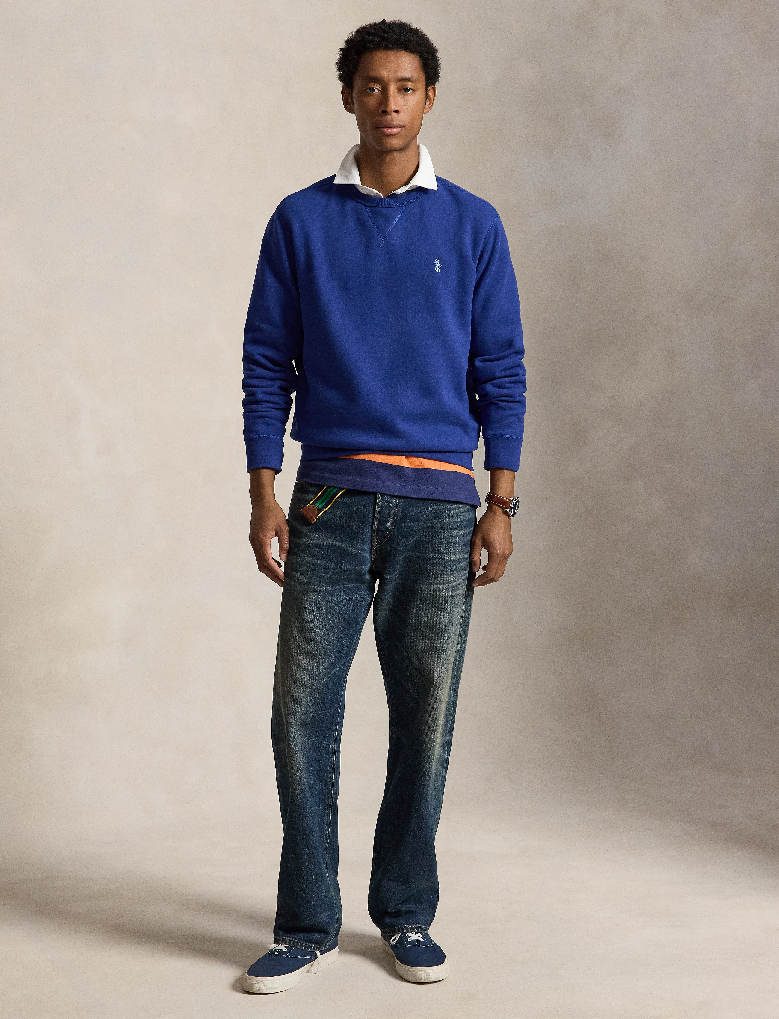 Polo Ralph Lauren - The RL Fleece Sweatshirt - sweatshirts - blue yacht - 5