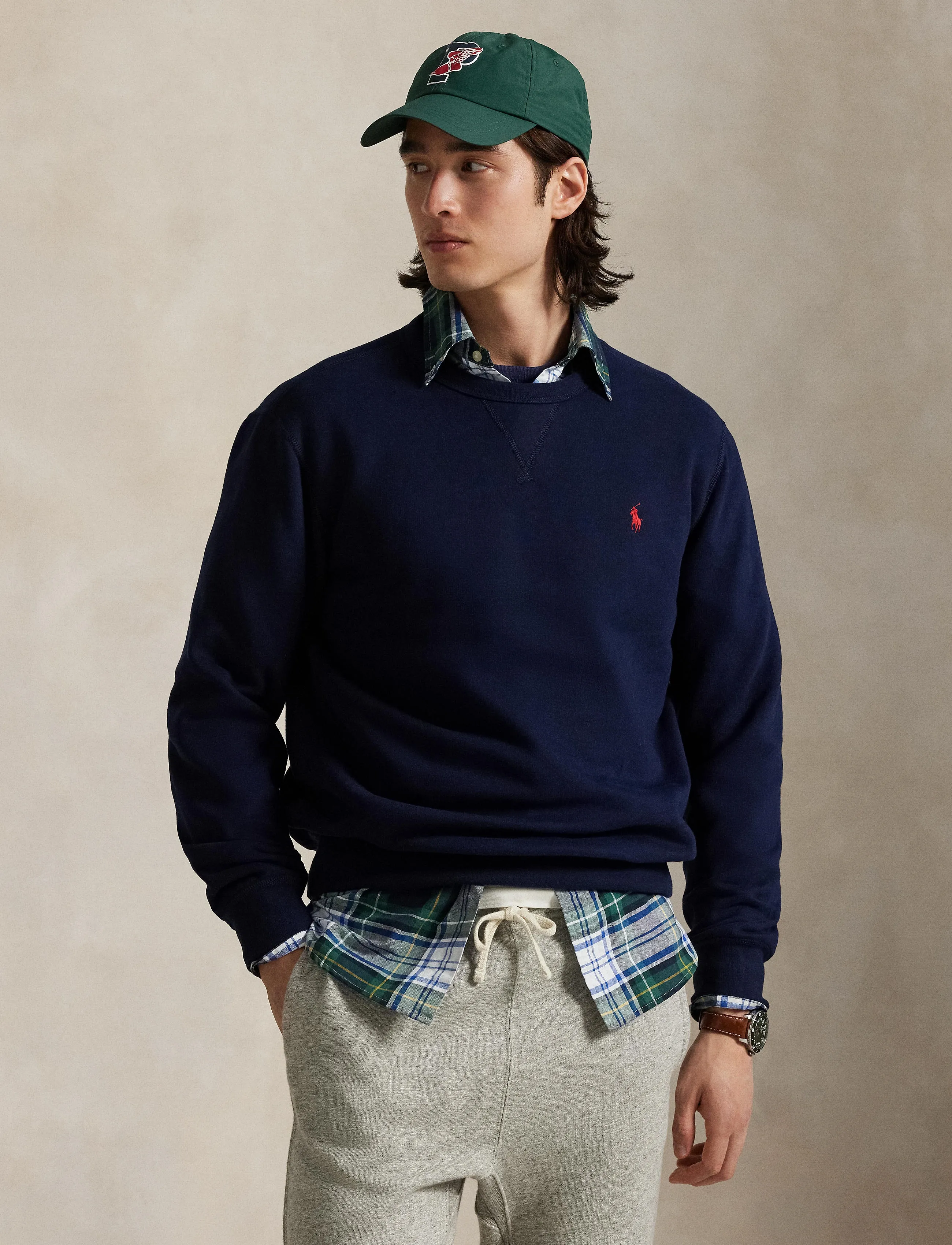 Polo Ralph Lauren - RL FLEECE-LSL-KNT - collegepaidat - cruise navy - 3