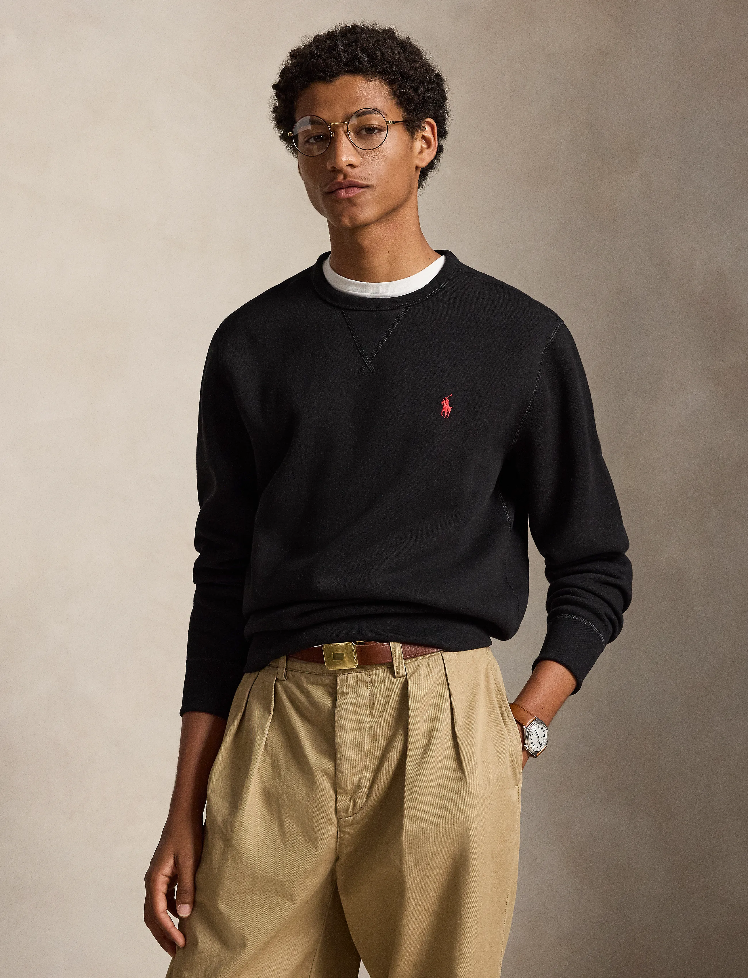 Polo Ralph Lauren - RL FLEECE-LSL-KNT - shop efter anledning - polo black - 4