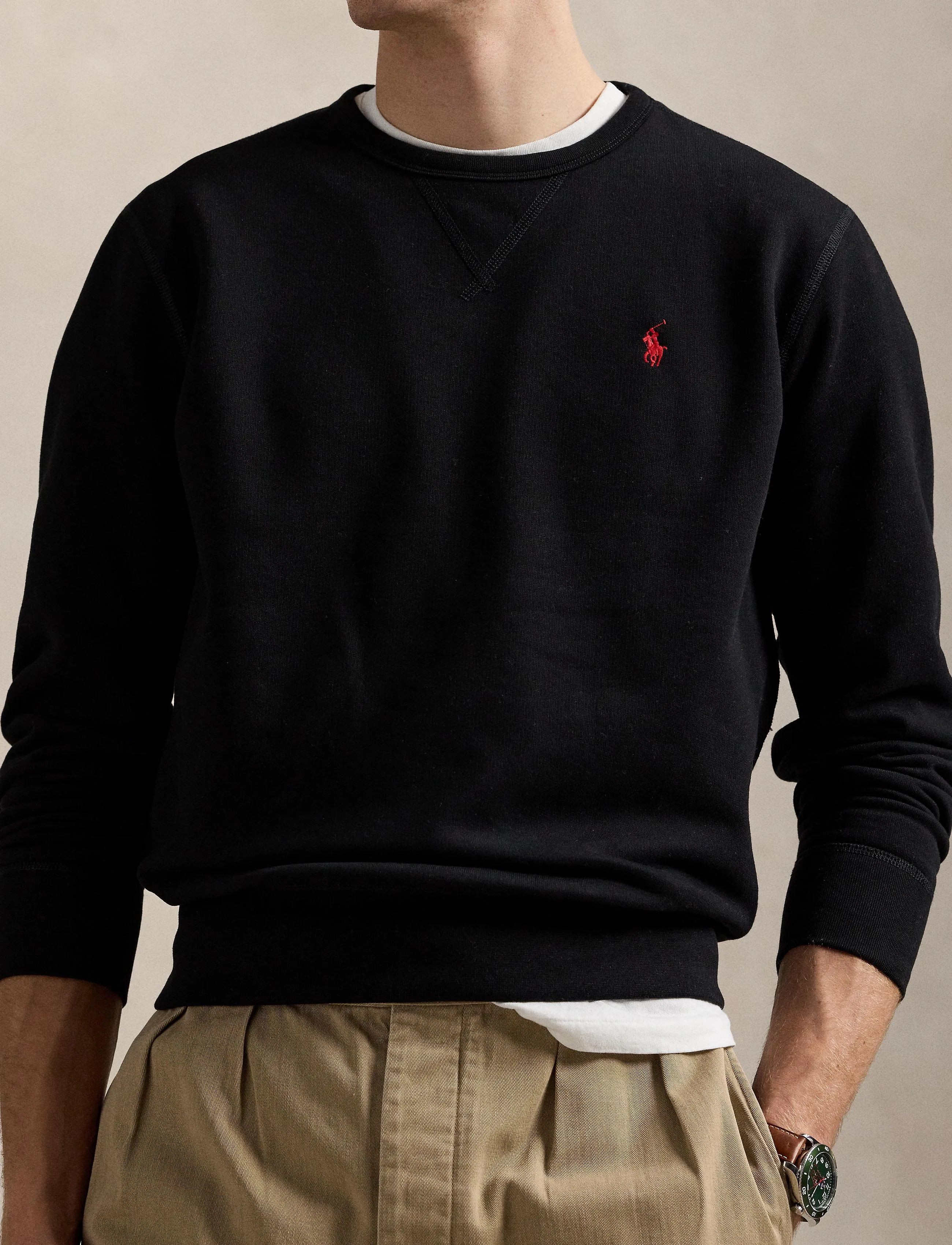 Polo Ralph Lauren - RL FLEECE-LSL-KNT - shop efter anledning - polo black - 5