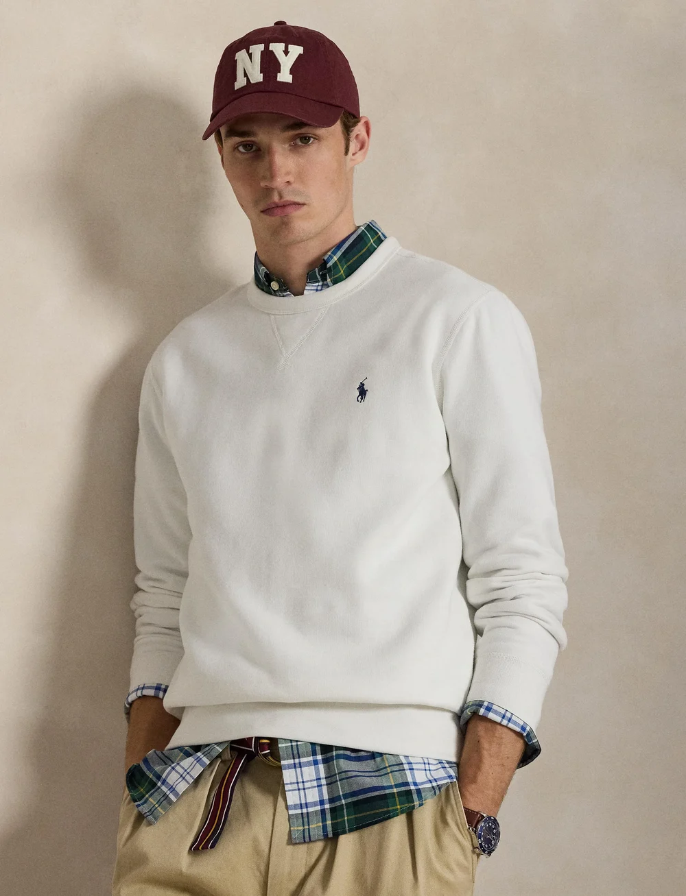 Polo Ralph Lauren - The RL Fleece Sweatshirt - truien - white/c7996 - 3