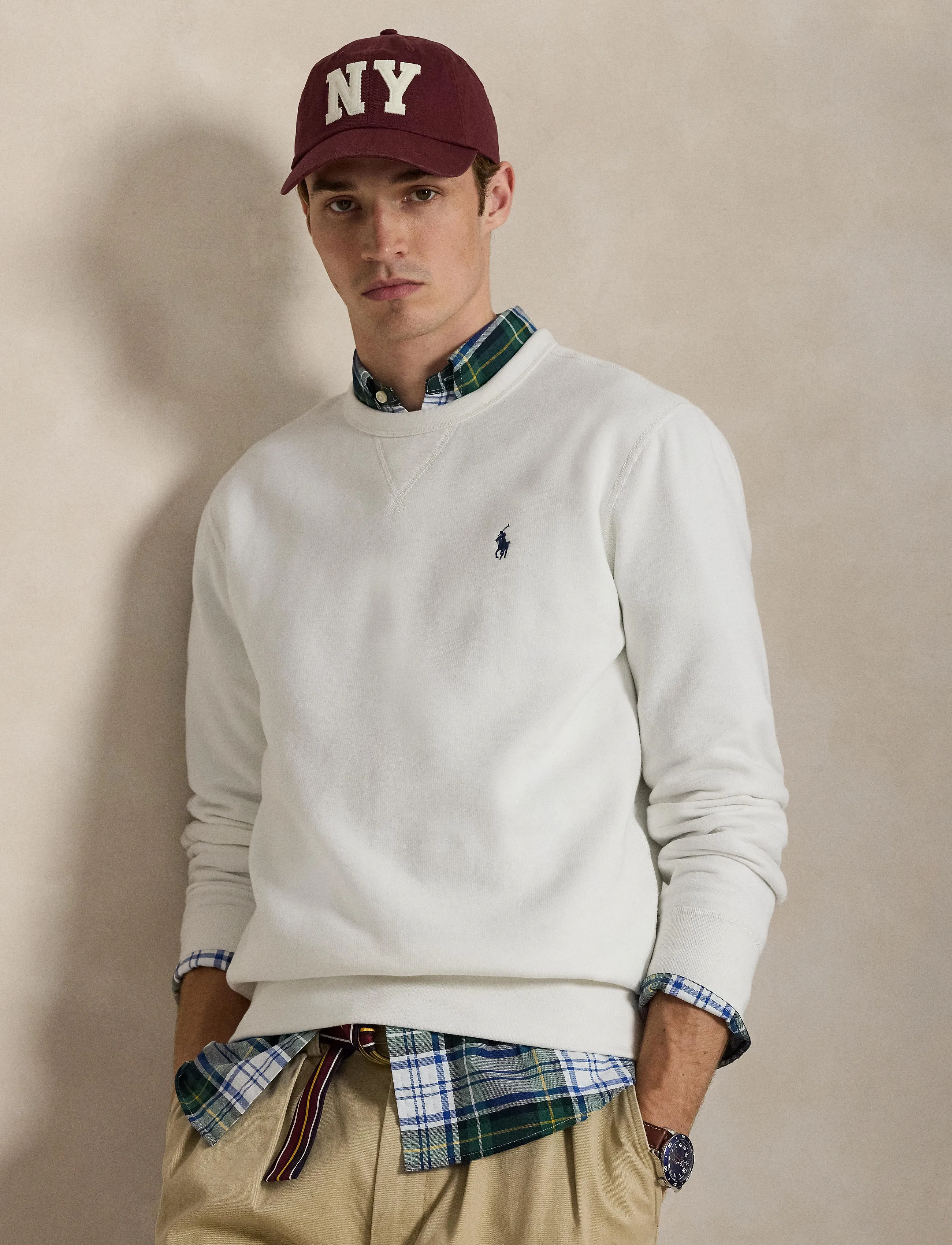 Polo Ralph Lauren - RL FLEECE-LSL-KNT - shop efter anledning - white/c7996 - 3