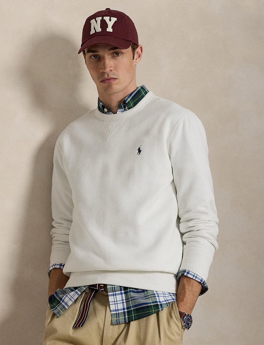 Polo Ralph Lauren - The RL Fleece Sweatshirt - shop by occasion - white/c7996 - 3