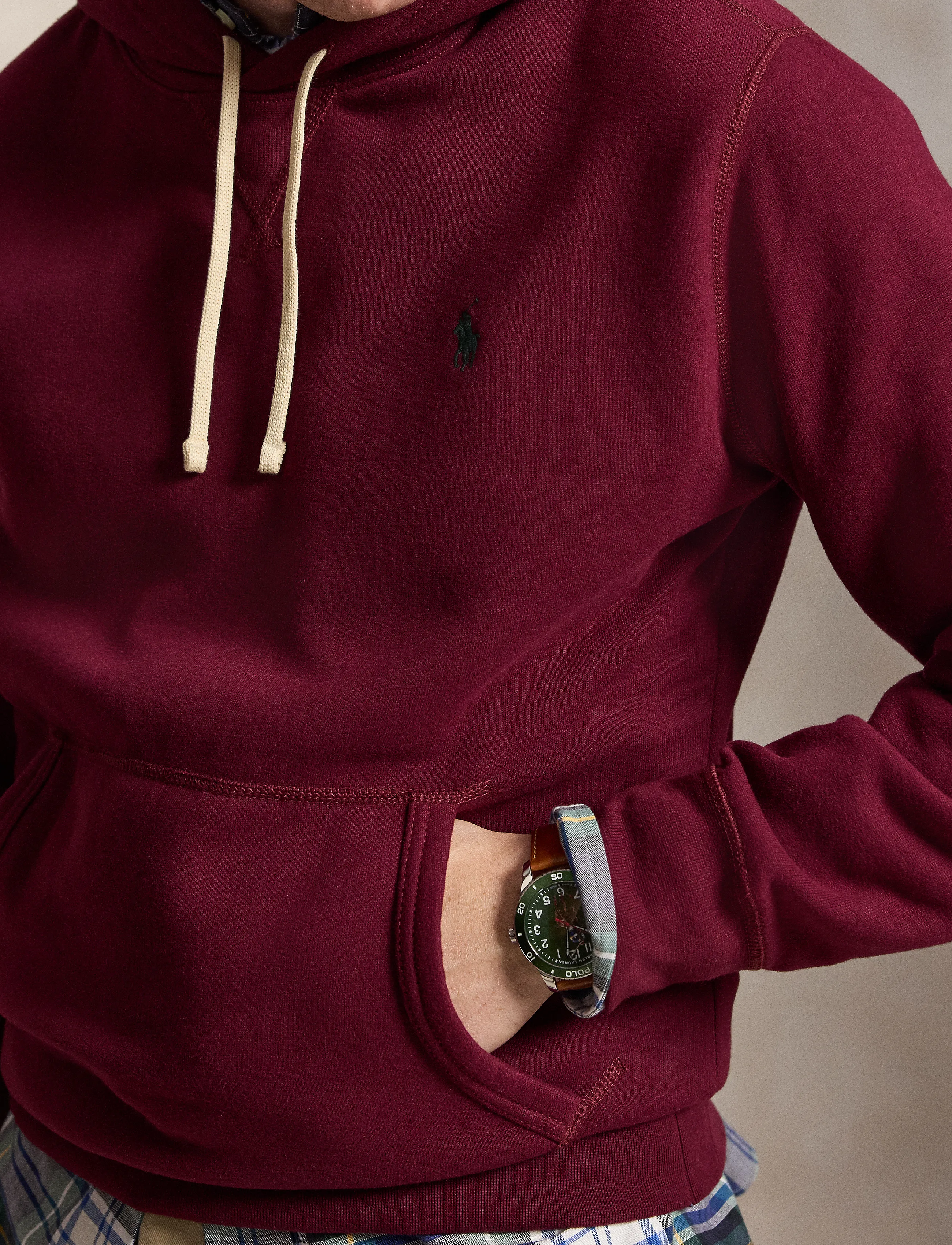 Polo Ralph Lauren - The RL Fleece Hoodie - hoodies - classic wine - 4