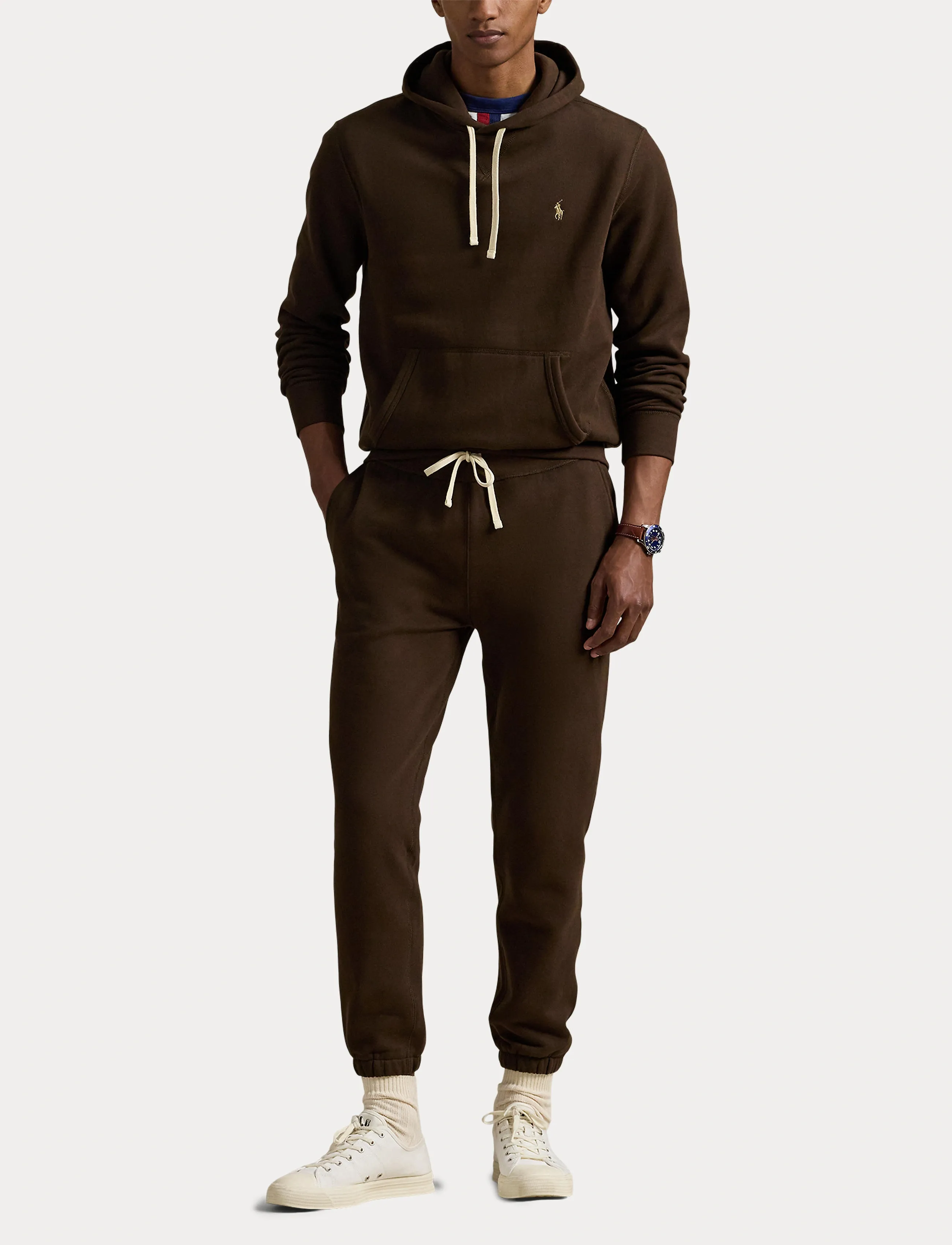Polo Ralph Lauren - The RL Fleece Hoodie - hoodies - nutmeg brown - 4
