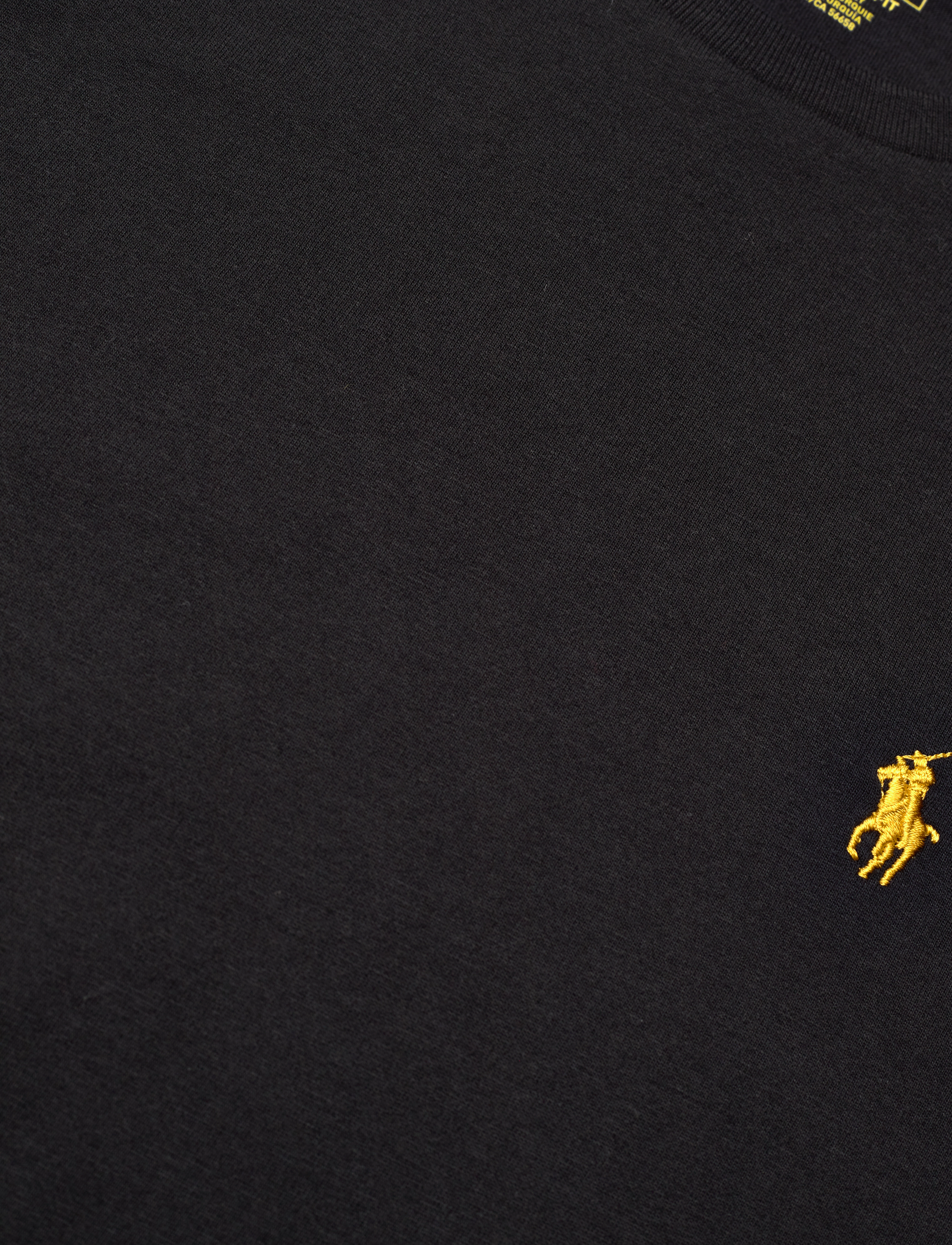 Polo Ralph Lauren - Custom Slim Fit Jersey Crewneck T-Shirt - polo black - 3