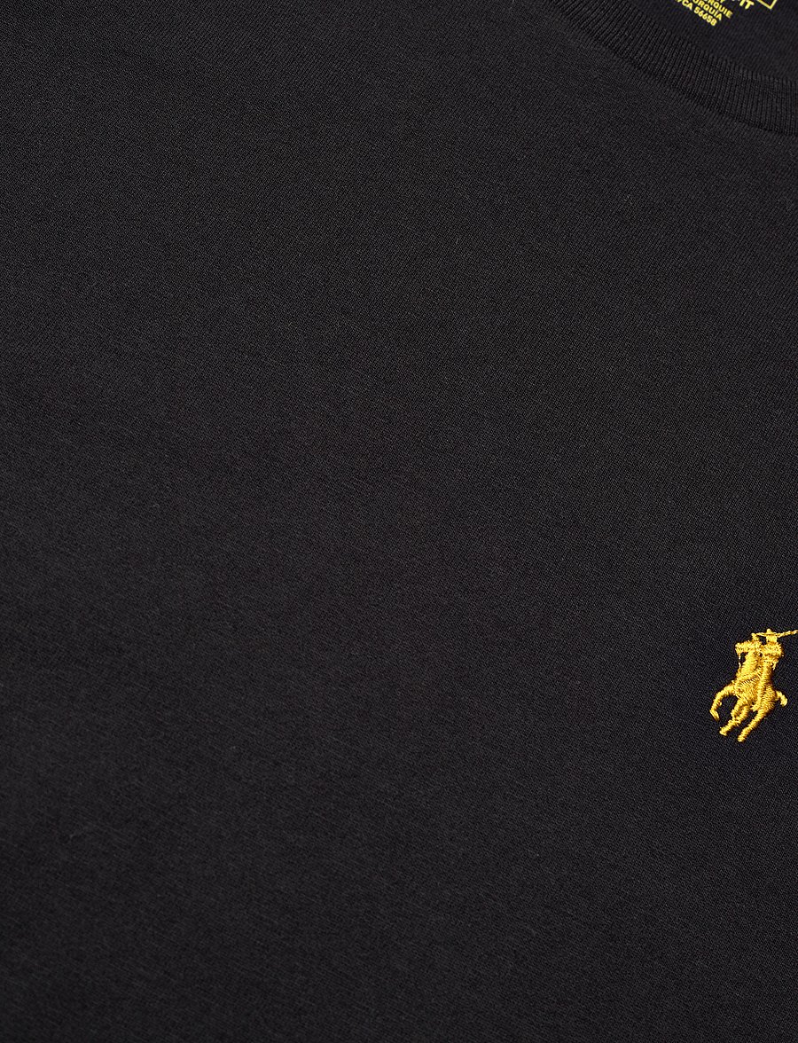 Polo Ralph Lauren - Custom Slim Fit Jersey Crewneck T-Shirt - polo black - 3