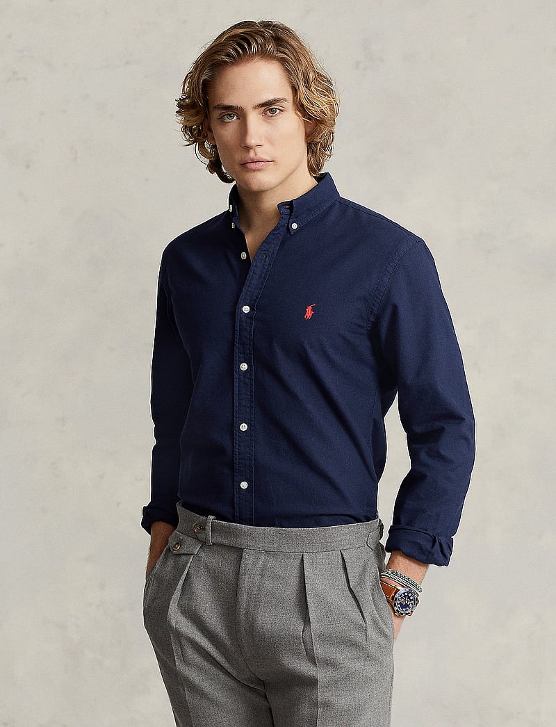 Polo Ralph Lauren - Slim Fit Oxford Shirt - basic skjortor - cruise navy - 0