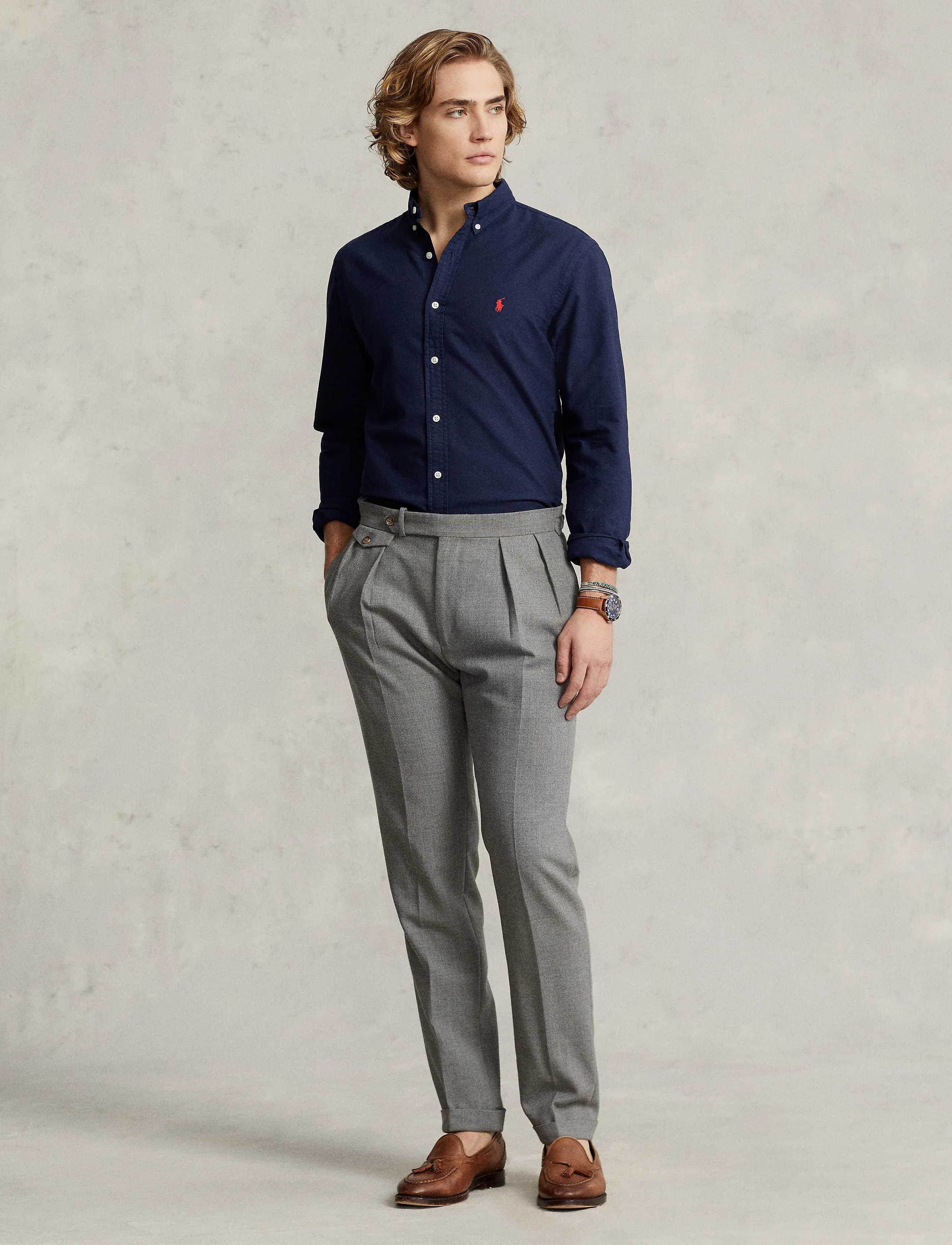 Polo Ralph Lauren - Slim Fit Oxford Shirt - cruise navy - 3