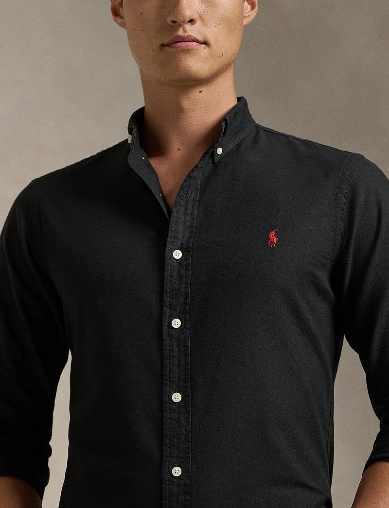 Polo Ralph Lauren - Slim Fit Oxford Shirt - oxford skjorter - polo black - 4