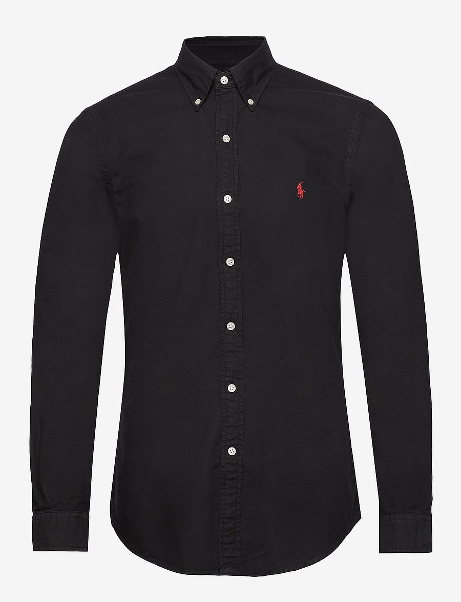Polo Ralph Lauren - Slim Fit Garment-Dyed Oxford Shirt - oxford shirts - polo black - 1