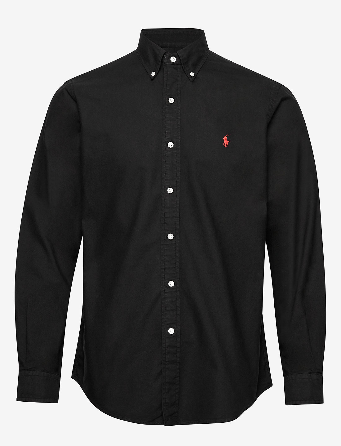 Black polo top oxford shirt