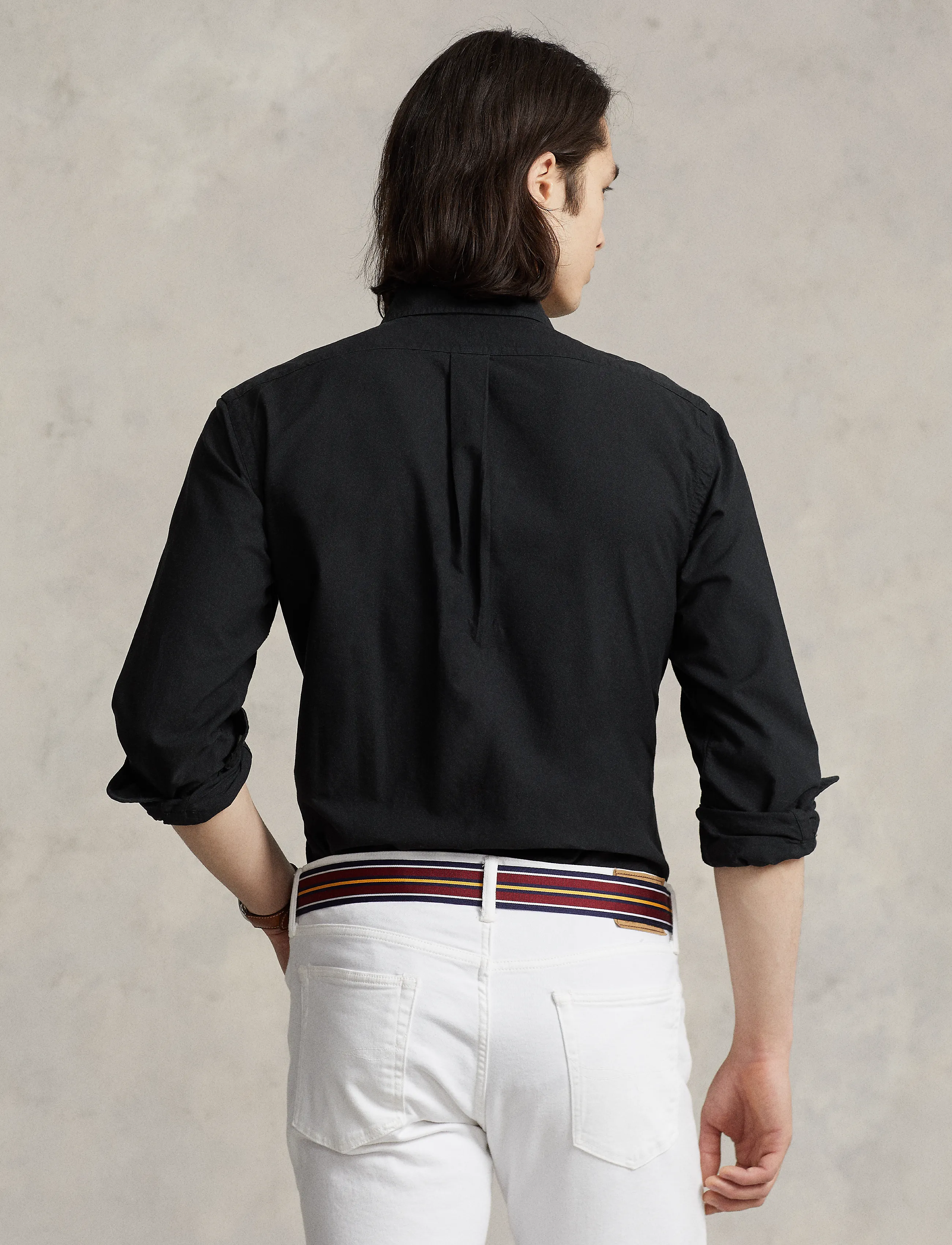 Polo Ralph Lauren - Custom Fit Garment-Dyed Oxford Shirt - oxford-hemden - polo black - 3