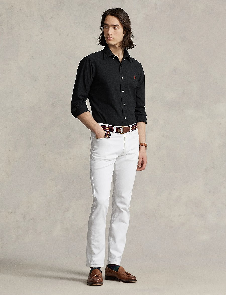 Polo Ralph Lauren - Custom Fit Garment-Dyed Oxford Shirt - oxford-hemden - polo black - 5