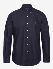 Custom Fit Garment-Dyed Oxford Shirt - RL NAVY