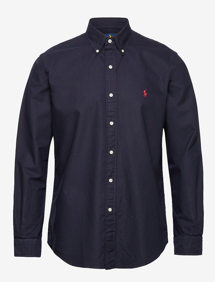 Polo Ralph Lauren - Custom Fit Garment-Dyed Oxford Shirt - oxford-skjortor - rl navy - 1