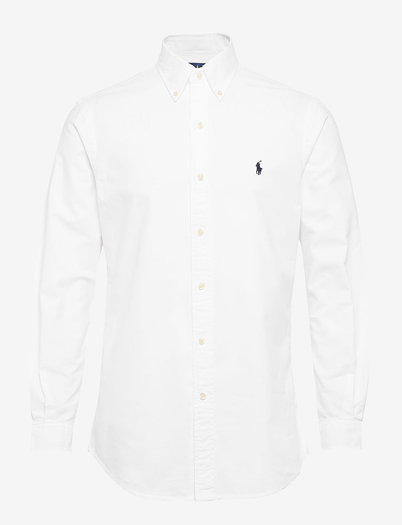 Polo Ralph Lauren - Custom Fit Garment-Dyed Oxford Shirt - oxfordi särgid - white - 1