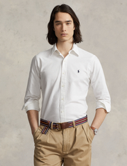 Polo Ralph Lauren - Custom Fit Garment-Dyed Oxford Shirt - oxford-skjortor - white - 0