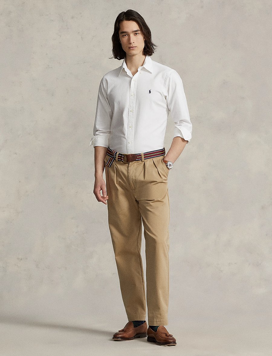 Polo Ralph Lauren - Custom Fit Garment-Dyed Oxford Shirt - oxfordi särgid - white - 3