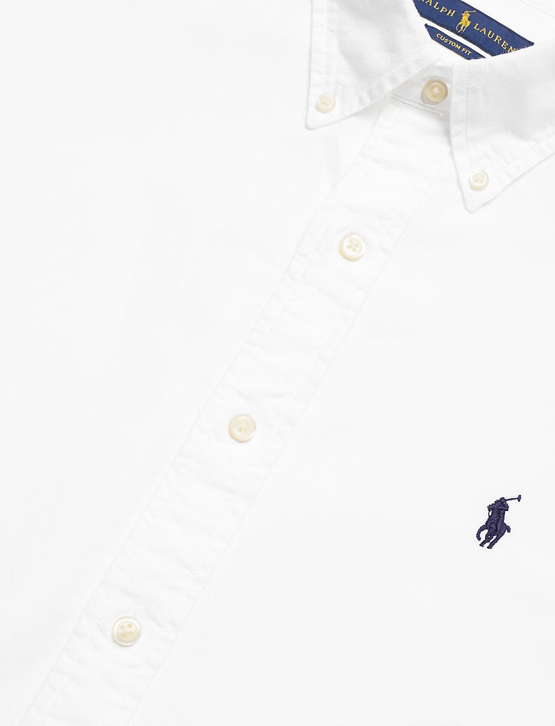 Polo Ralph Lauren - Custom Fit Garment-Dyed Oxford Shirt - oxfordi särgid - white - 3