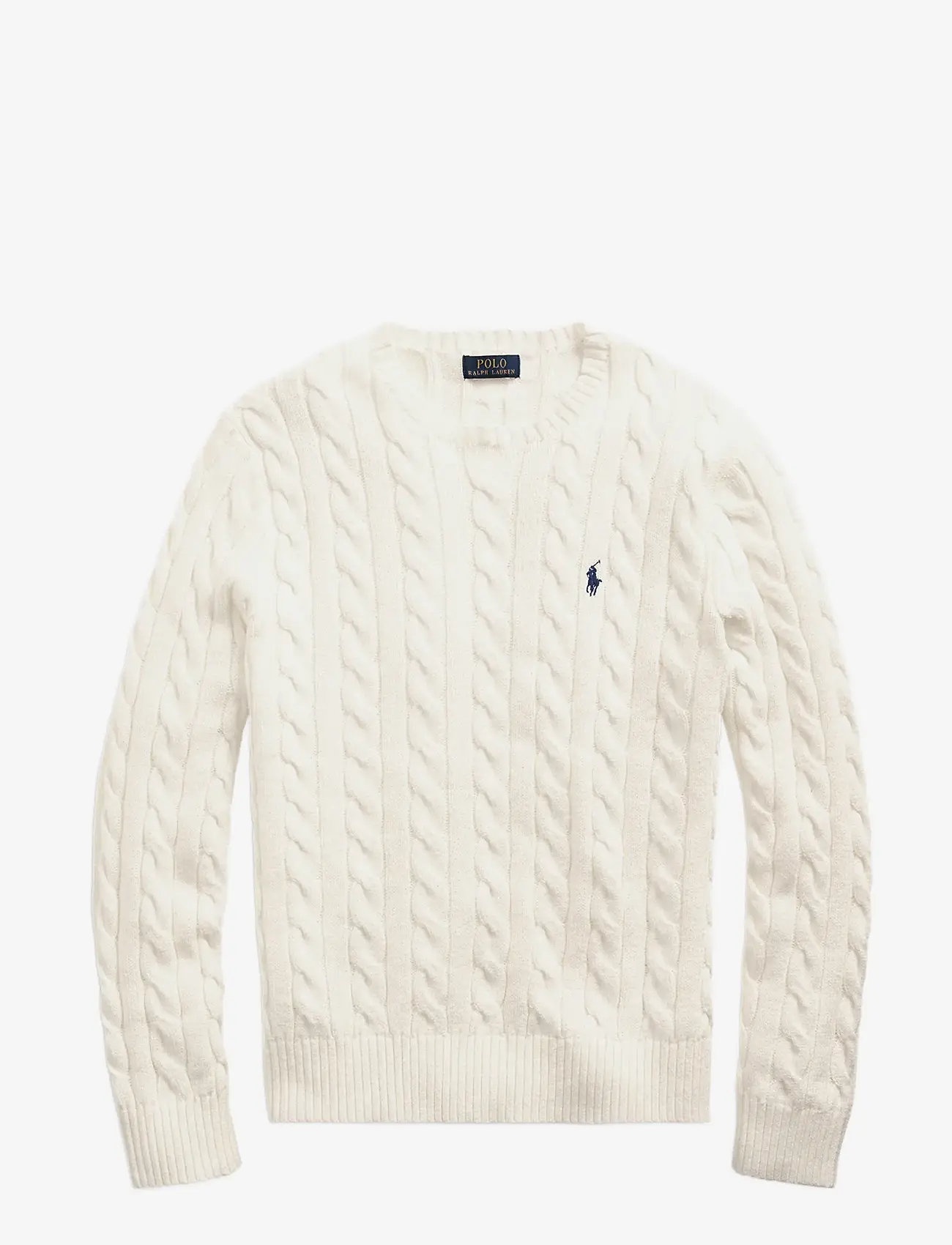 Polo Ralph Lauren - Cable-Knit Cotton Sweater - rundhalsad - andover cream - 1