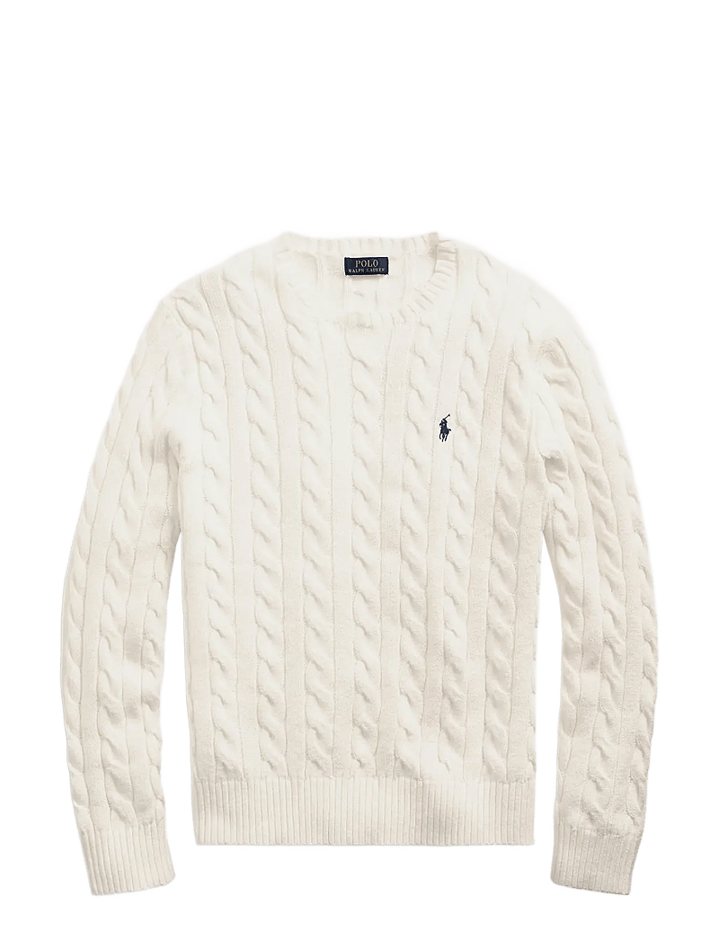 Polo Ralph Lauren - Cable-Knit Cotton Sweater - rundhalsad - andover cream - 1