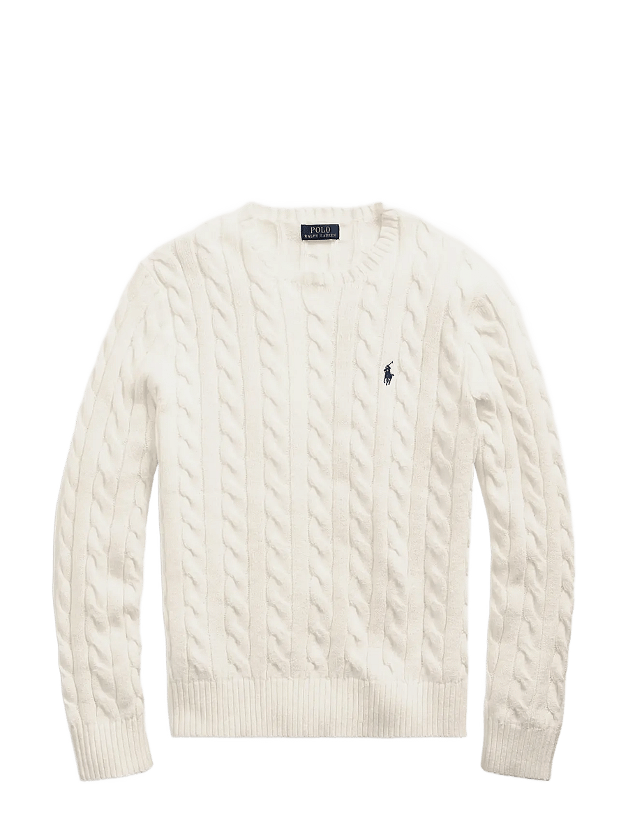 Polo Ralph Lauren - 5/1 ROVING COTTON-LSL-PLO - knitted round necks - andover cream - 1